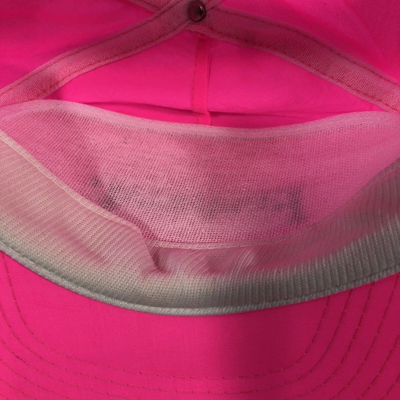 Vintage Financial Express Hat Cap Trucker Neon Pink SnapBack Mens One Size Fits - Picture 8 of 10